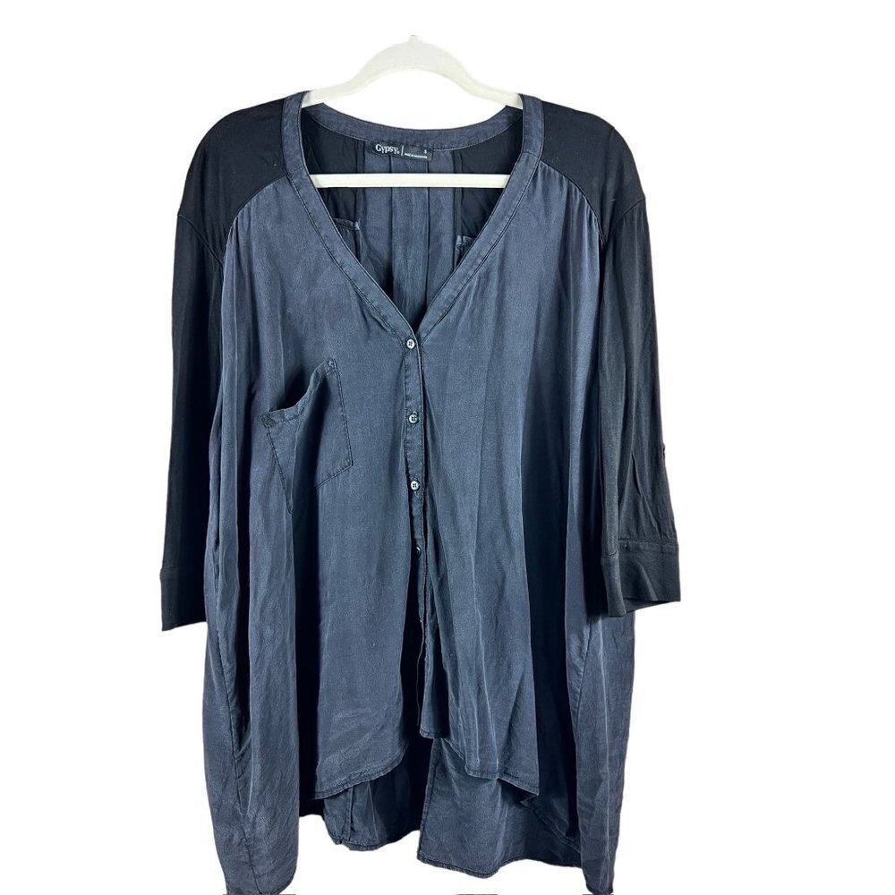Gypsy Women's Black Long 1/4 Sleeve Top ( Small Defect)